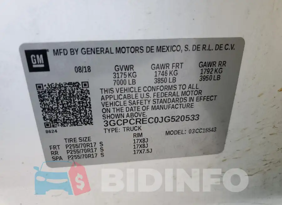 3GCPCREC0JG520533 Photo# 12