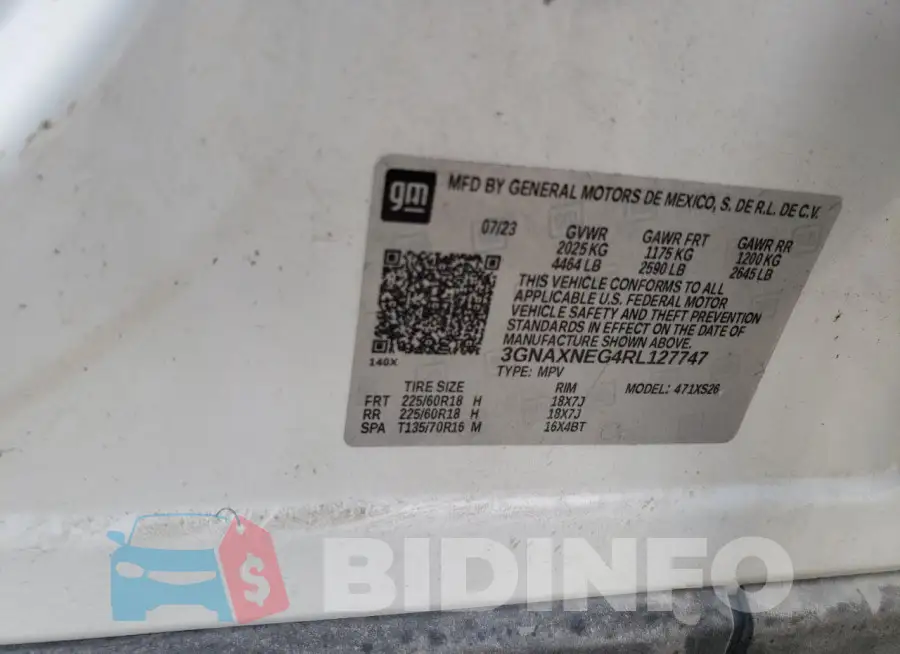 3GNAXNEG4RL127747 Photo# 13