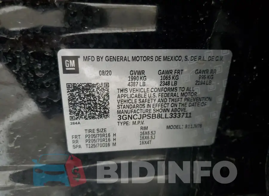 3GNCJPSB8LL333711 Photo# 12