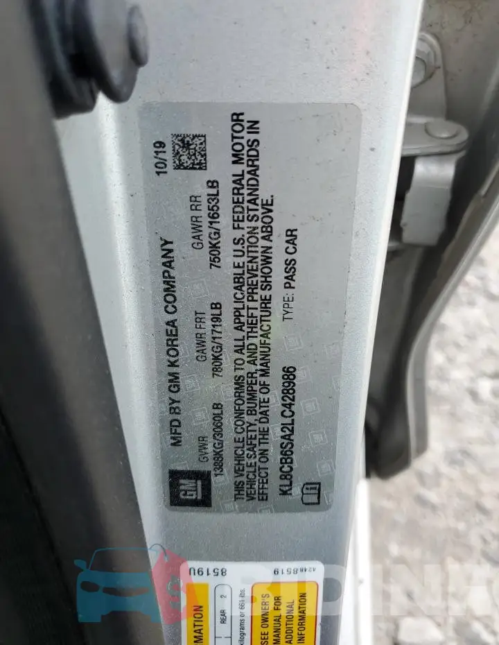 KL8CB6SA2LC428986 Photo# 12