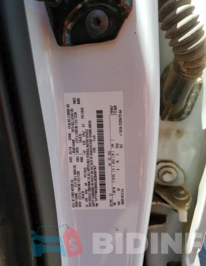 1FT7W2B60JEB69787 Photo# 12
