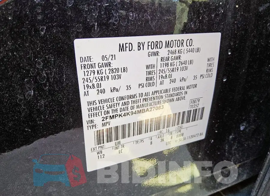 2FMPK4K94MBA27083 Photo# 12