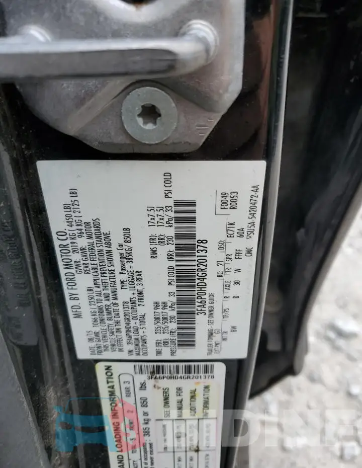 3FA6P0HD4GR201378 Photo# 12