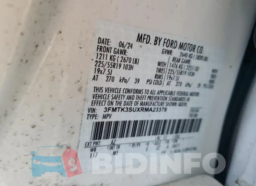 3FMTK3SUXRMA23378 Photo# 12