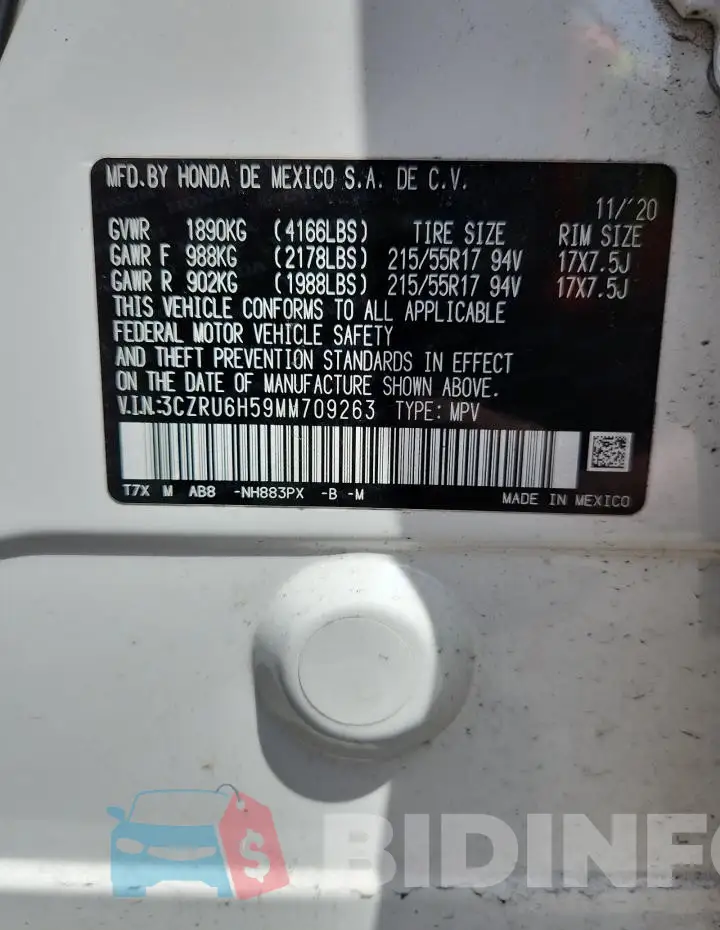 3CZRU6H59MM709263 Photo# 13