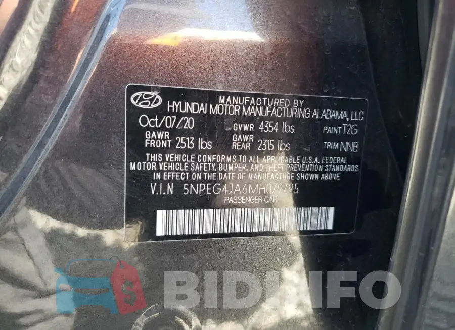 5NPEG4JA6MH079795 Photo# 12