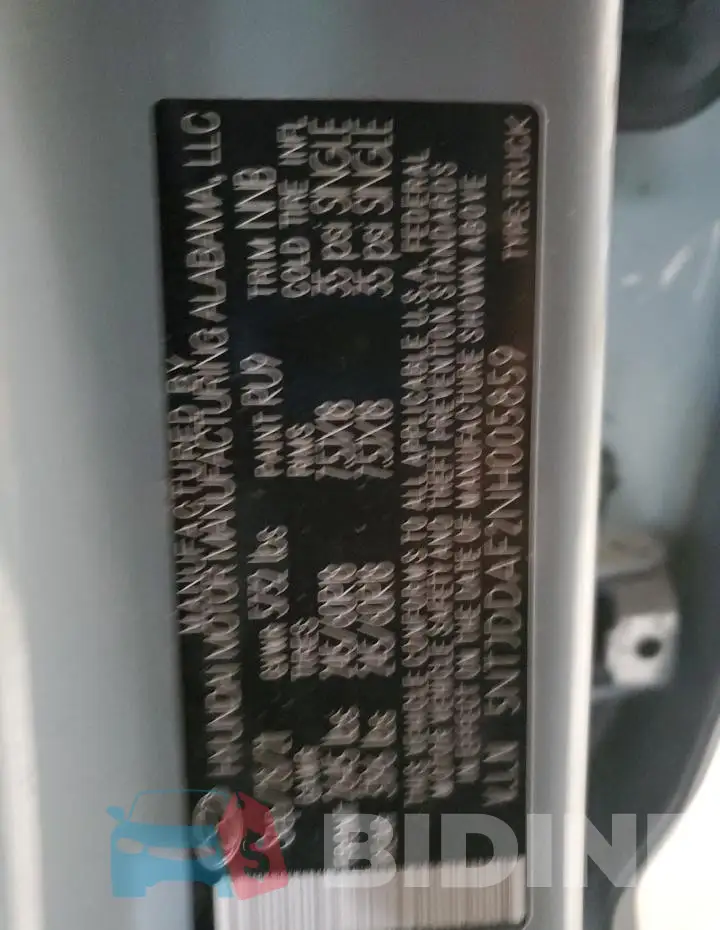 5NTJDDAF2NH005859 Photo# 12