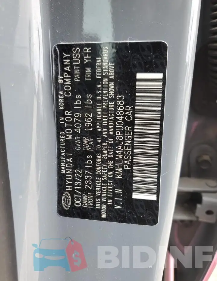 KMHLM4AJ8PU048683 Photo# 13