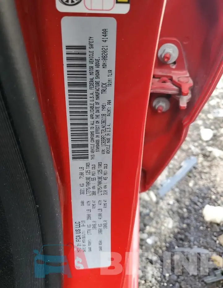 1C6SRFLT2LN136118 Photo# 12