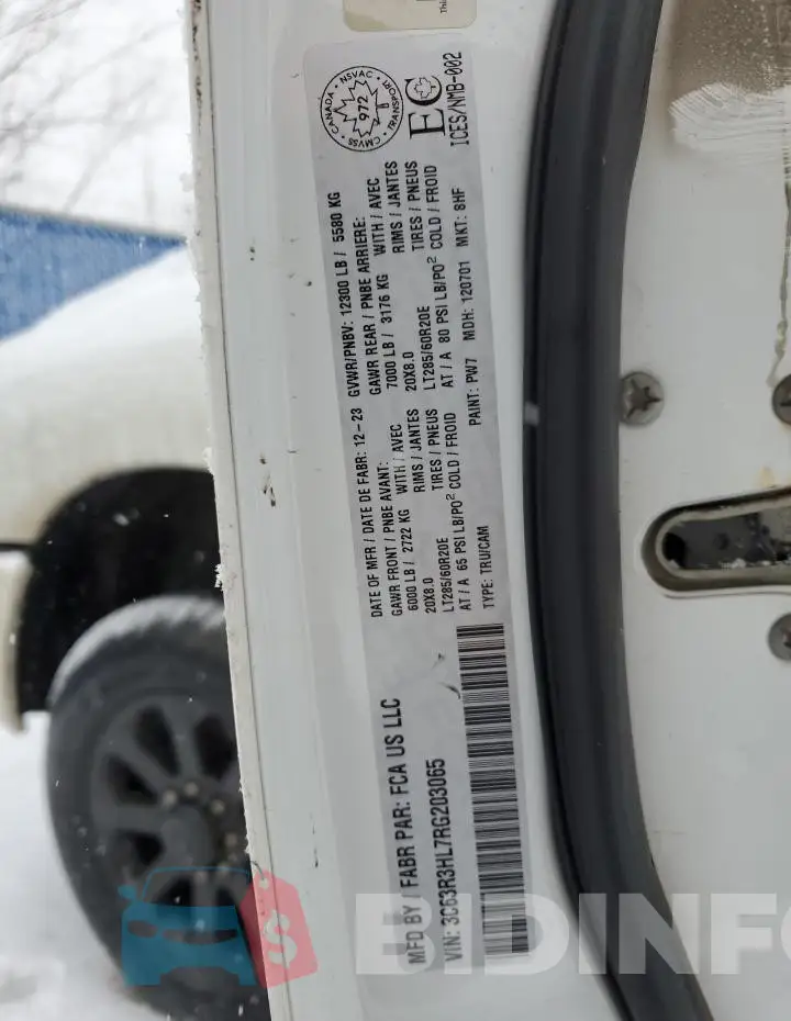 3C63R3HL7RG203065 Photo# 12