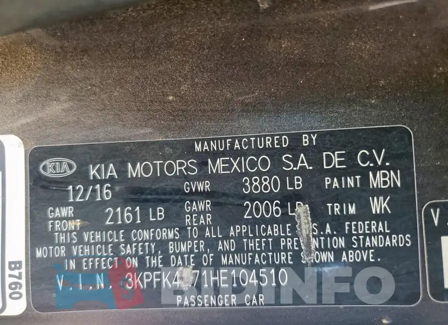 3KPFK4A71HE104510 Photo# 12