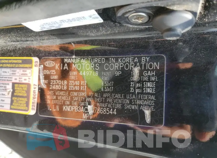 KNDPB3ACXG7868544 Photo# 13