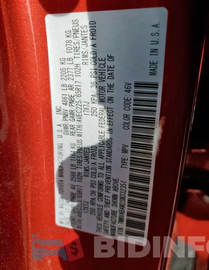 7MMVABAM2SN332351 Photo# 13