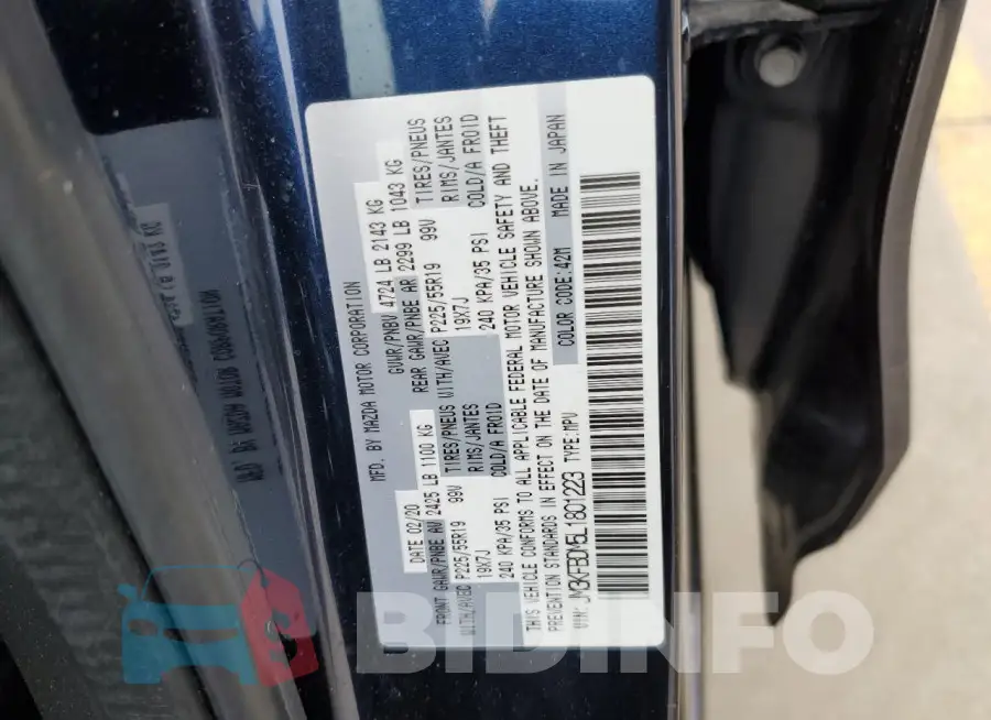 JM3KFBDM5L1801223 Photo# 14