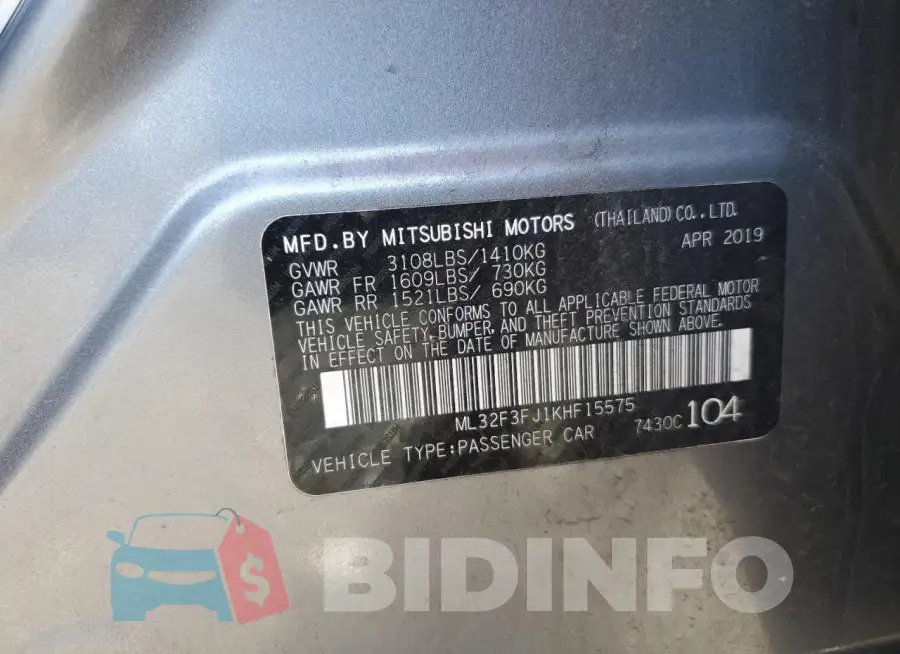 ML32F3FJ1KHF15575 Photo# 12