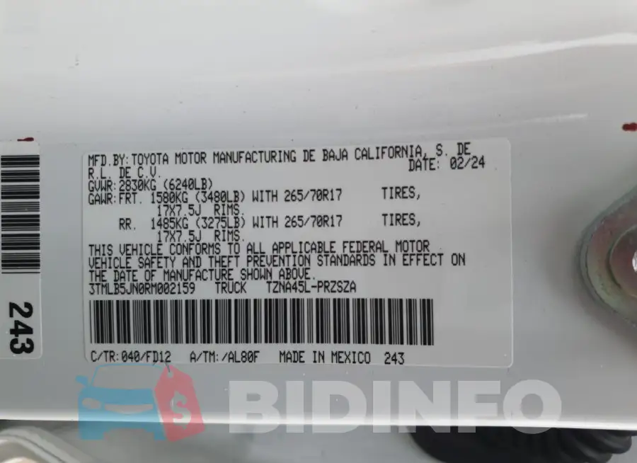 3TMLB5JN0RM002159 Photo# 12