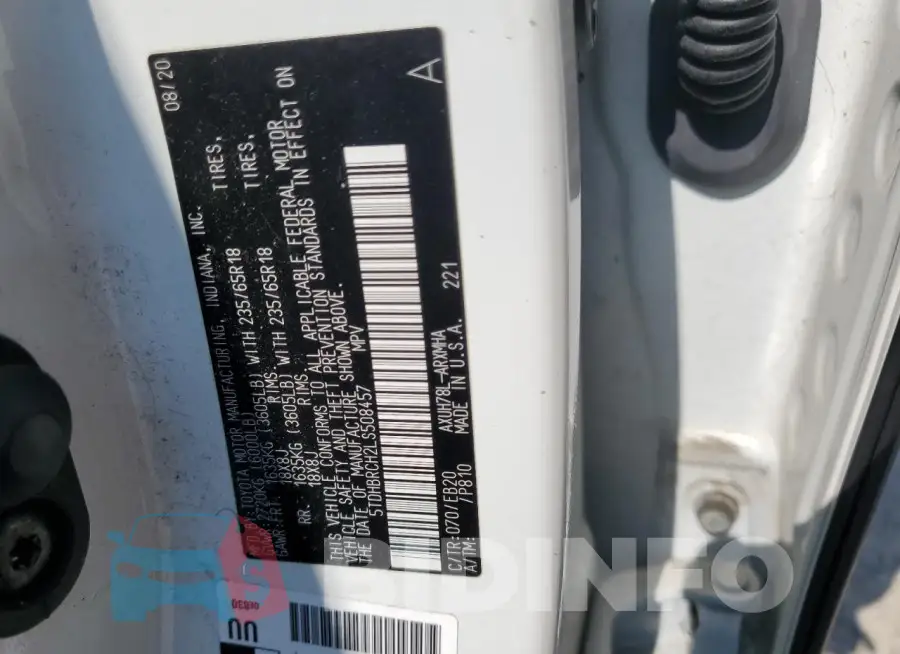 5TDHBRCH2LS508457 Photo# 13