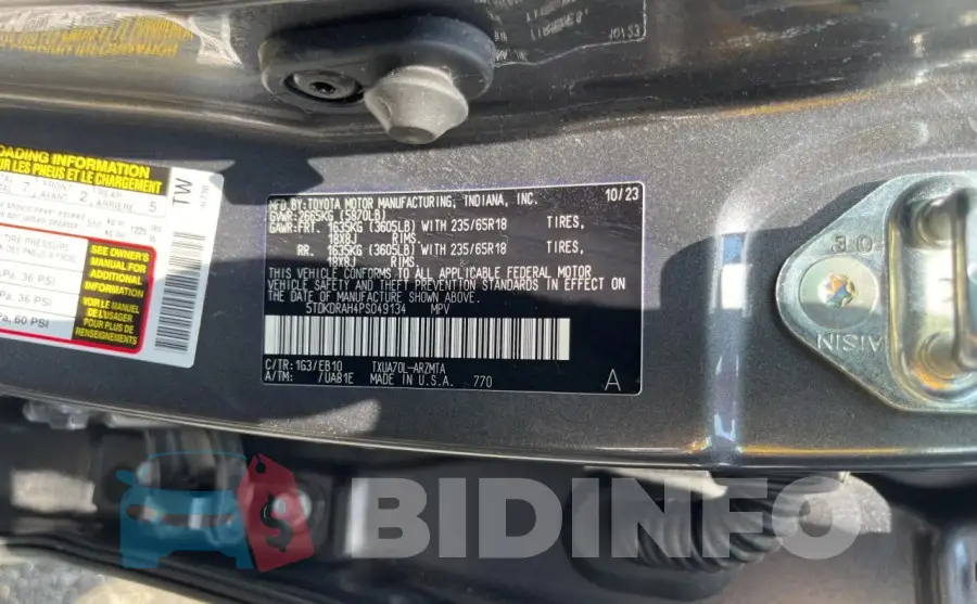 5TDKDRAH4PS049134 Photo# 10