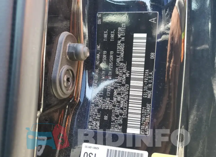5TDXZ3DC7HS787029 Photo# 13