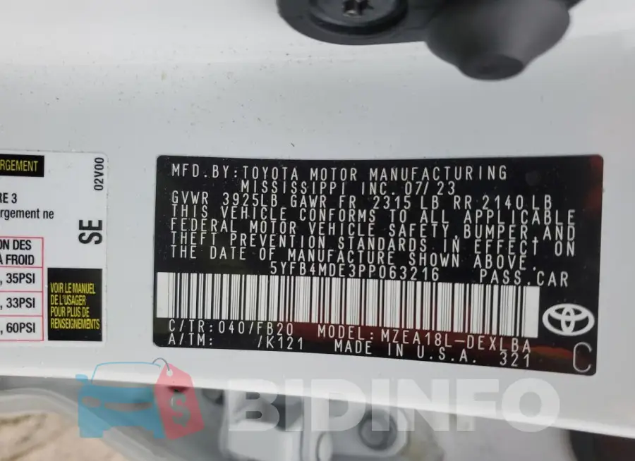5YFB4MDE3PP063216 Photo# 12