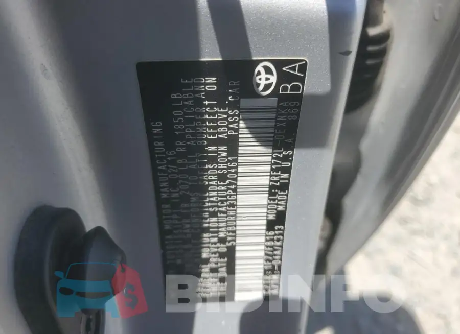 5YFBURHE3GP470461 Photo# 12