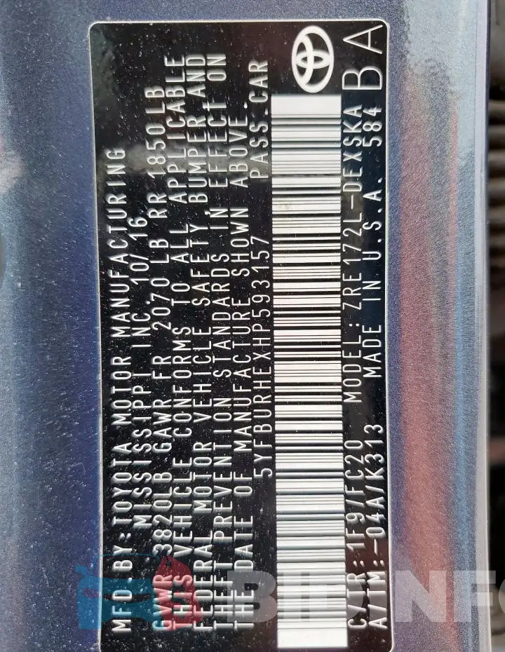 5YFBURHEXHP593157 Photo# 13