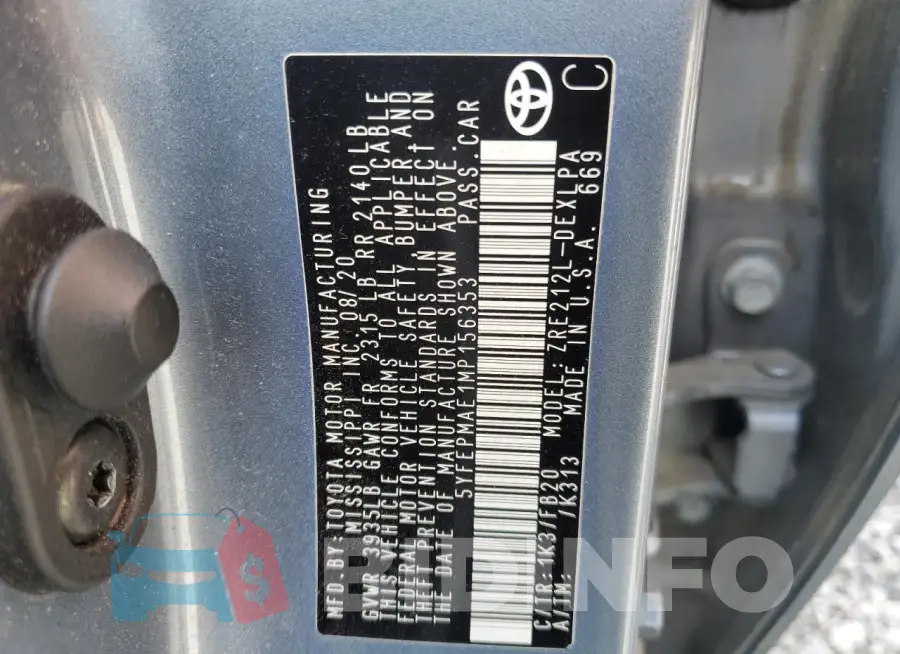 5YFEPMAE1MP156353 Photo# 12