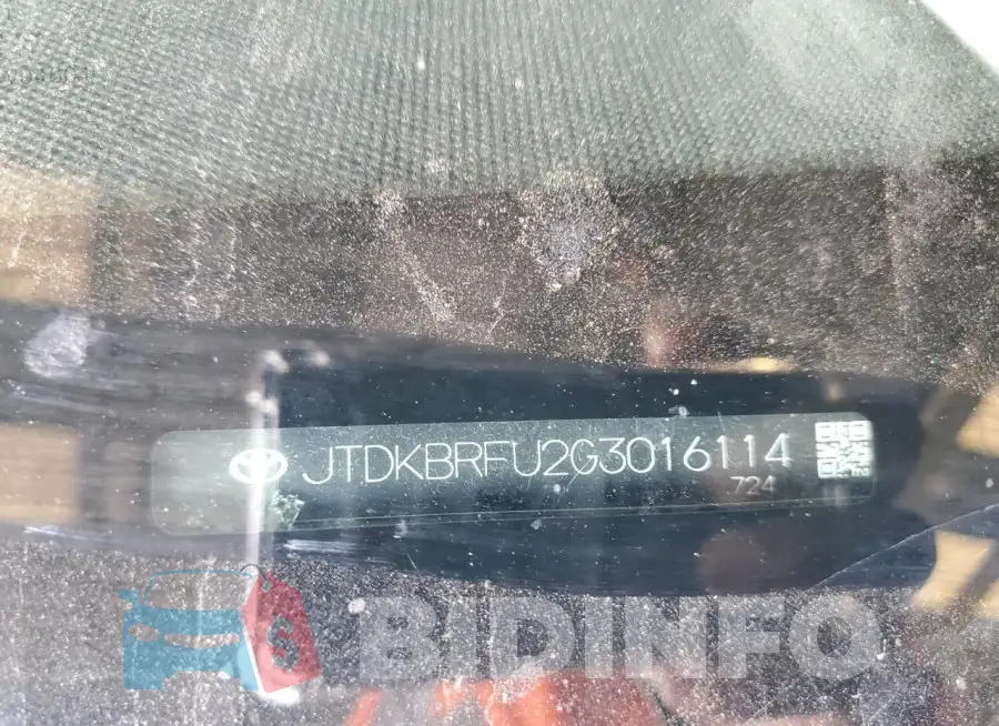 JTDKBRFU2G3016114 Photo# 13