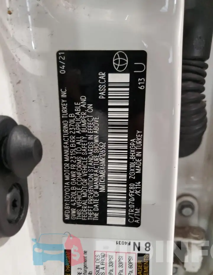 NMTKHMBX6MR126562 Photo# 12