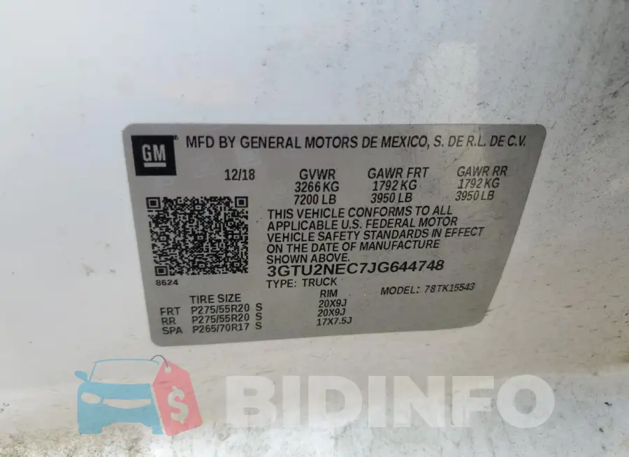 3GTU2NEC7JG644748 Photo# 12