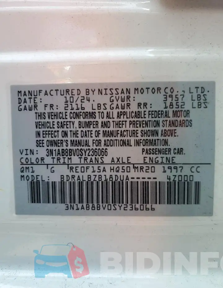 3N1AB8BV0SY236066 Photo# 12