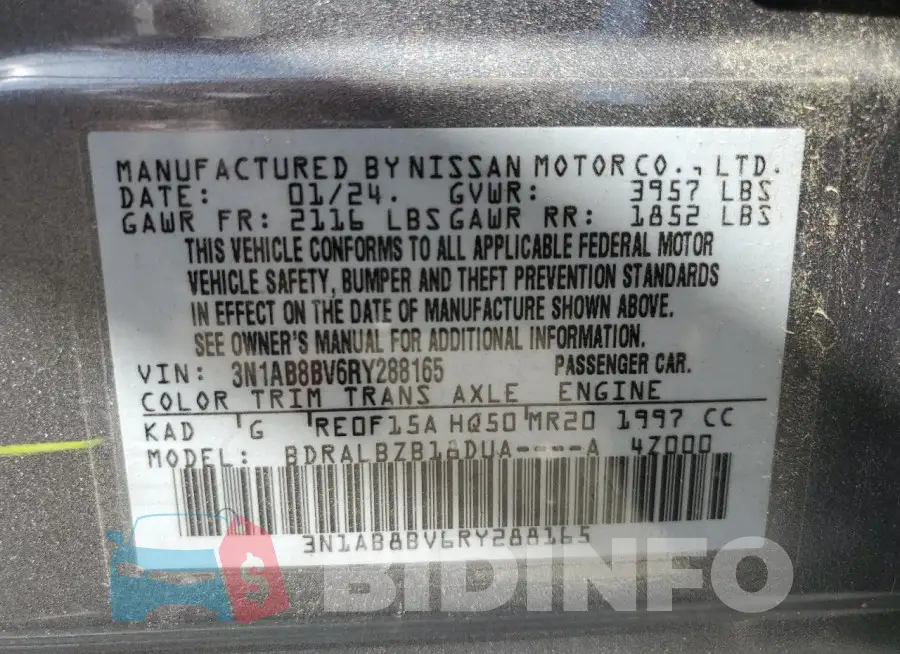 3N1AB8BV6RY288165 Photo# 12