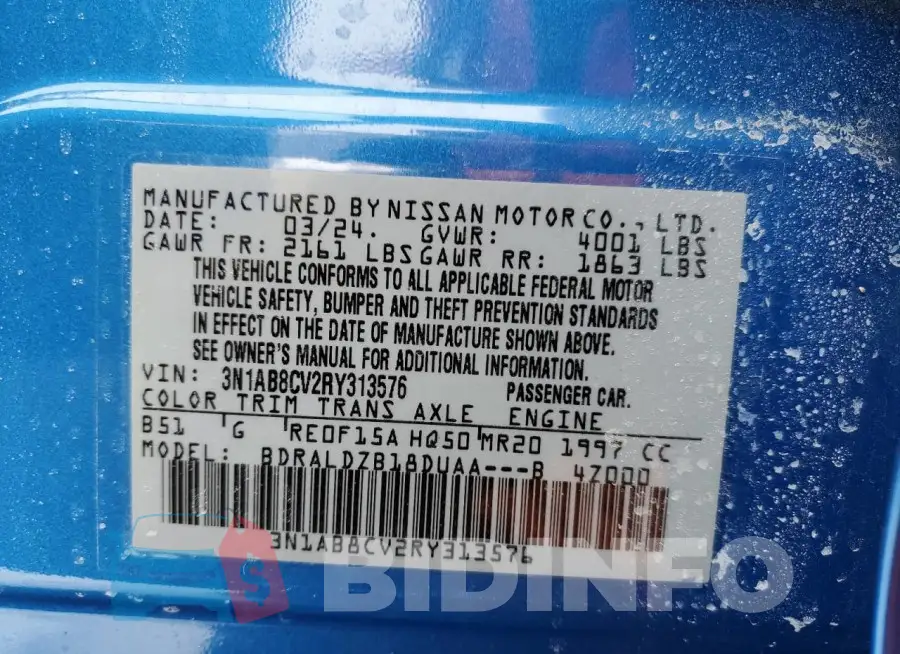 3N1AB8CV2RY313576 Photo# 12