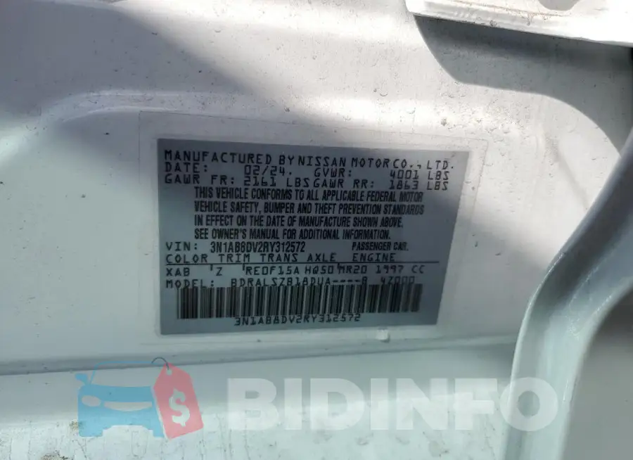 3N1AB8DV2RY312572 Photo# 12