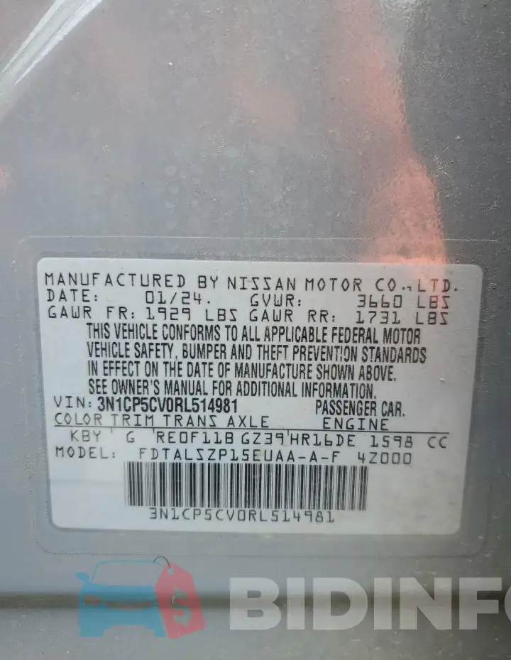 3N1CP5CV0RL514981 Photo# 13