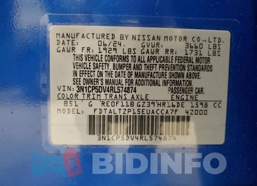 3N1CP5DV4RL574874 Photo# 13