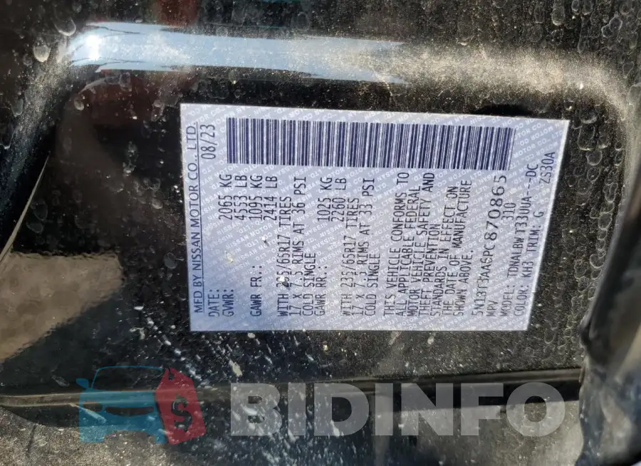 5N1BT3AA6PC870865 Photo# 13