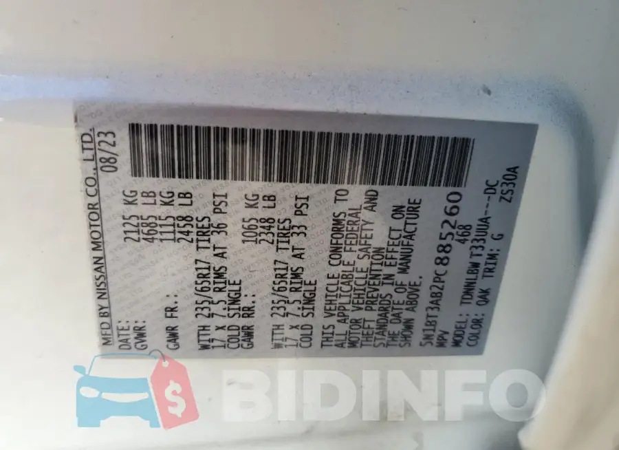 5N1BT3AB2PC885260 Photo# 14