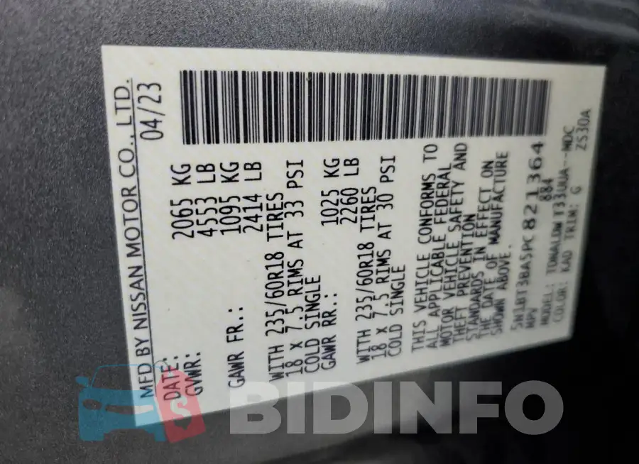 5N1BT3BA5PC821364 Photo# 14