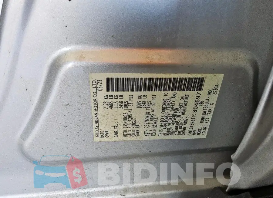5N1BT3BB1PC804697 Photo# 13