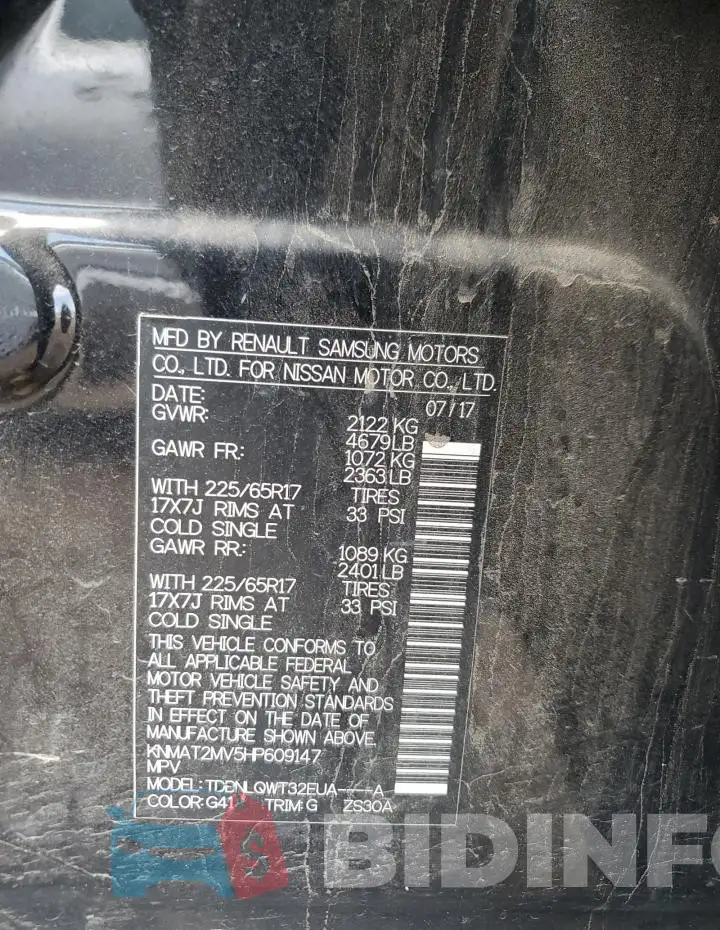 KNMAT2MV5HP609147 Photo# 13