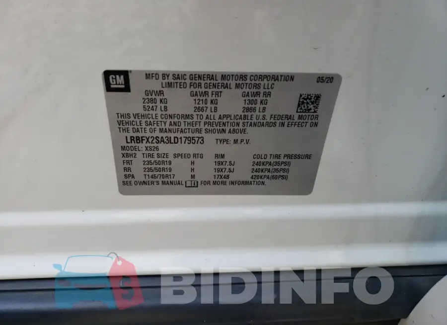 LRBFX2SA3LD179573 Photo# 13