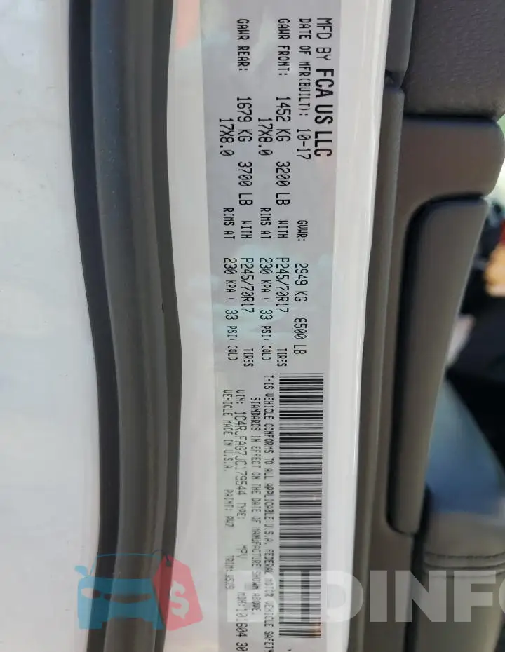 1C4RJFAG7JC179544 Photo# 14