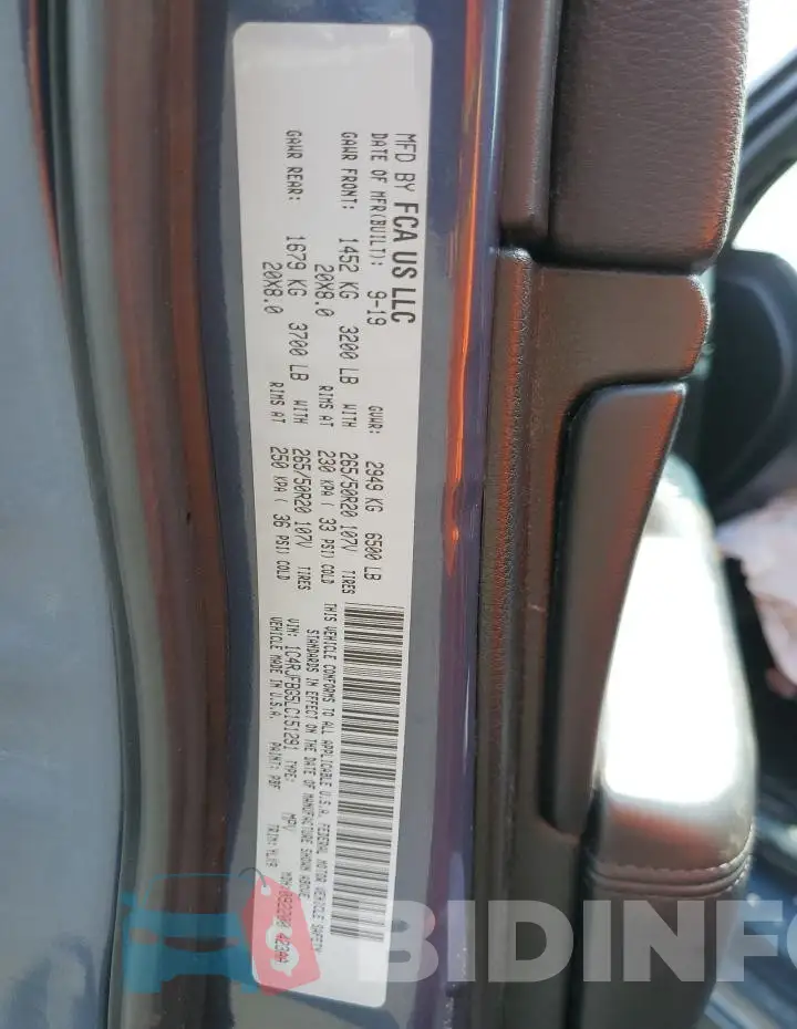 1C4RJFBG5LC151291 Photo# 13