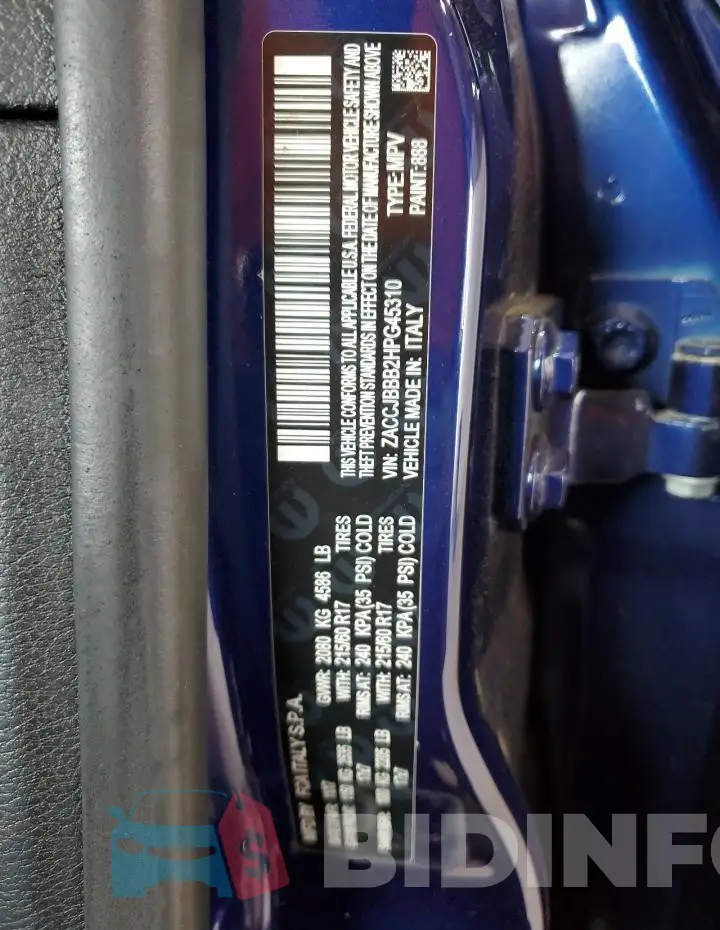 ZACCJBBB2HPG45310 Photo# 12