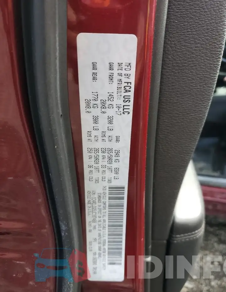 1C4RDJDG5JC187468 Photo# 14