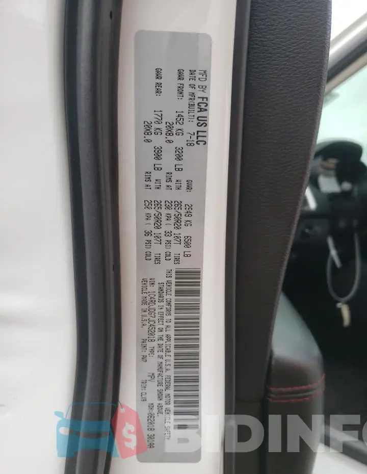 1C4RDJDG7JC452018 Photo# 14