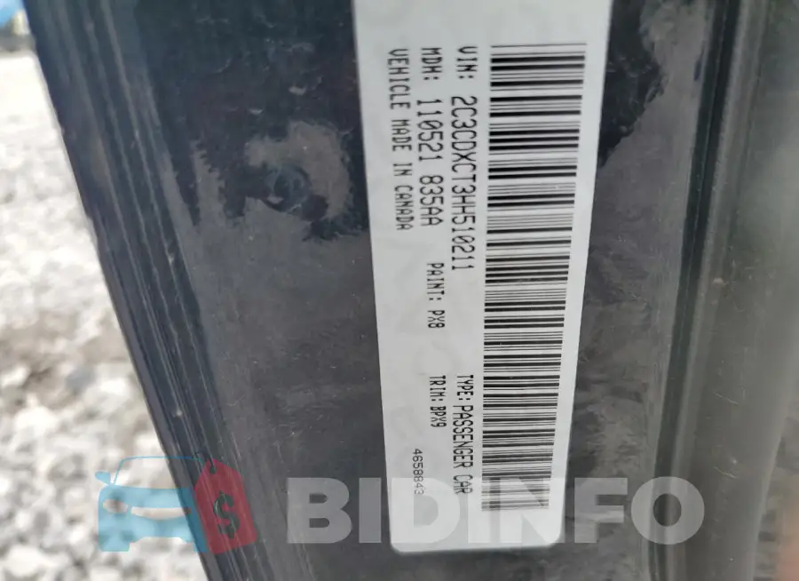 2C3CDXCT3HH510211 Photo# 12