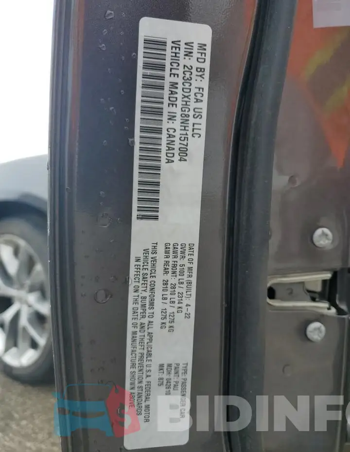 2C3CDXHG8NH157004 Photo# 12