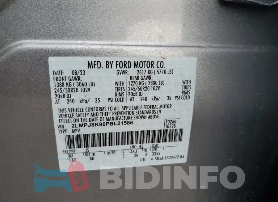 2LMPJ8K96PBL21586 Photo# 13